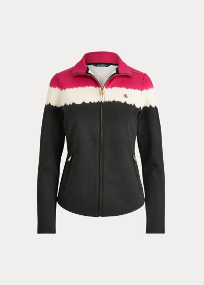 Chaquetas Ralph Lauren Mujer Fucsia Claro / Multicolor - Cotton-Blend Mockneck - VUYWD0851